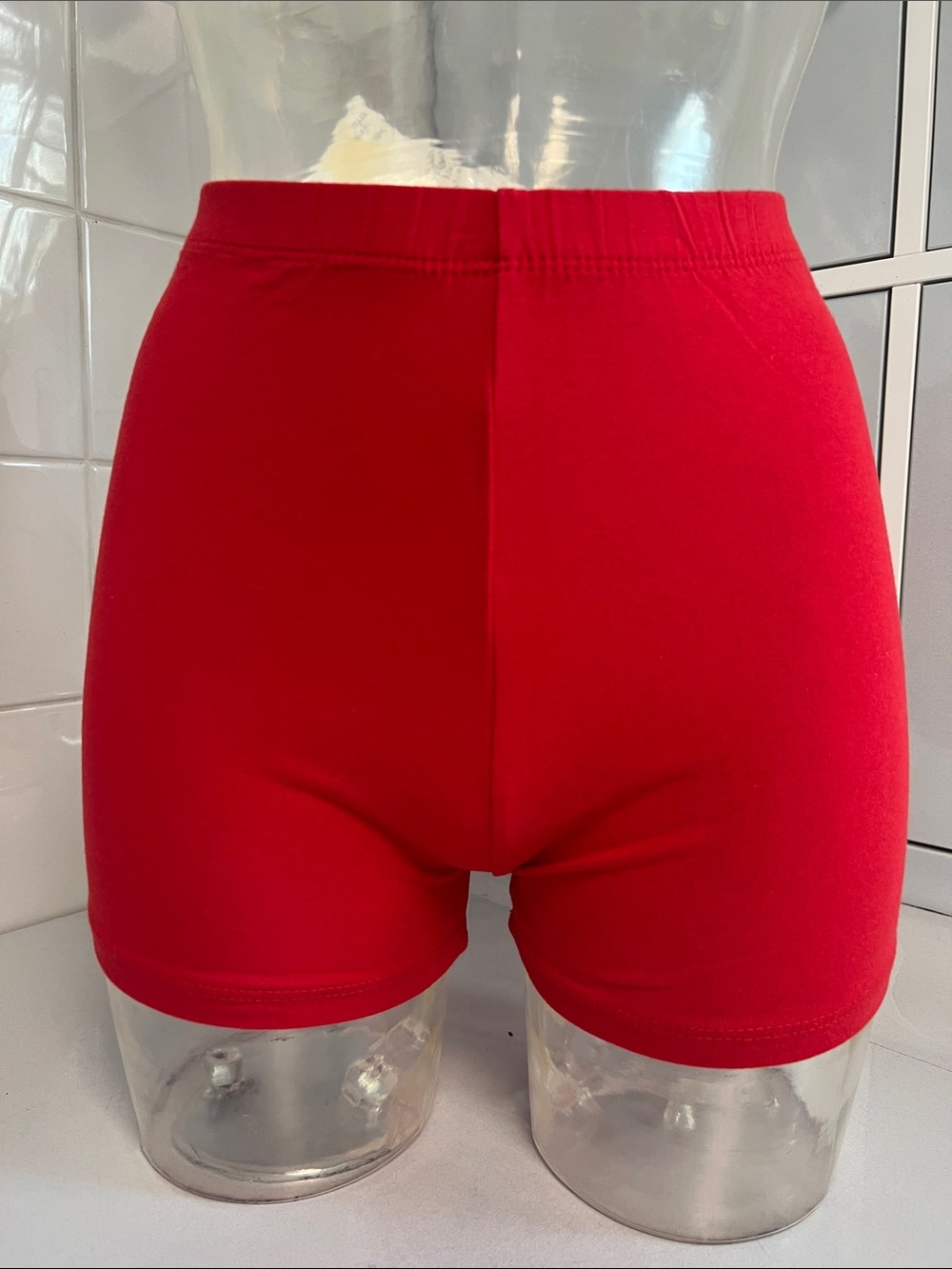 Bal Togs Cotton Lycra Y2K Dance Shorts S NWT Red